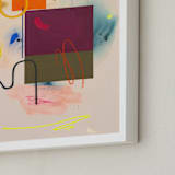 "Count Your Blessings Before They Hatch" - Art Print in Seashell by Keren Toledano - Frame Close-up