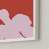 "Flower I" - Art Print in Coral by letterfix - Frame Close-up