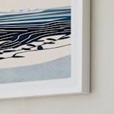 "Seascape II" - Art Print in marine by Tatjana Koraksic - Frame Close-up