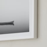 "Solitude In Fog II" - Art Print in Grey Sea by Jennifer Morrow - Frame Close-up