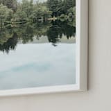 "Mirror Mirror I" - Art Print in Lake by lulu and isabelle - Frame Close-up
