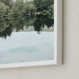 "Mirror Mirror I" - Art Print in Lake by lulu and isabelle - Frame Close-up