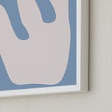 "Summer in Bloom" - Art Print in Meadow Blue by Kisco Print Shop - Frame Close-up