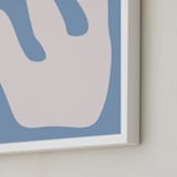 "Summer in Bloom" - Art Print in Meadow Blue by Kisco Print Shop - Frame Close-up