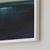 "Vestige" - Art Print in Marine Blue by Mya Bessette - Frame Close-up