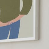 "Stretch 2" - Art Print in Olive by Elliot Stokes - Frame Close-up