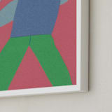 "Stretch 3" - Art Print in Denim by Elliot Stokes - Frame Close-up