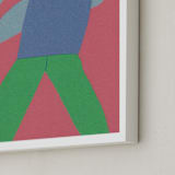 "Stretch 3" - Art Print in Denim by Elliot Stokes - Frame Close-up