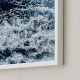 "Rolling Out I" - Art Print in Ultramarine by Carole Crohan - CaroleeXpressions - Frame Close-up