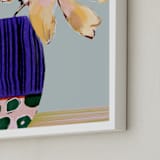 "Its a Good Day" - Art Print in Electric Blue by Shraddha Dharia - Frame Close-up