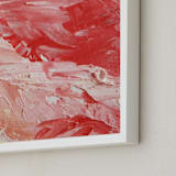 "Good Enough To Eat" - Art Print in Buttercream red by Lisa Procter - Frame Close-up