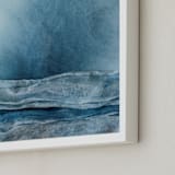 "Insh" - Art Print in Indigo Blue by Lynann Colligan - Frame Close-up