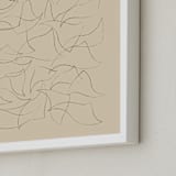 "Flock" - Art Print in Sand by Yohaku Oshima - Frame Close-up