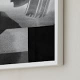 "Construct 33" - Art Print in Black & White by Ashleigh Ninos - Frame Close-up