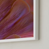 "Dreamy Oyster Mushroom" - Art Print in Coral Pink by Elena Kulikova - Frame Close-up