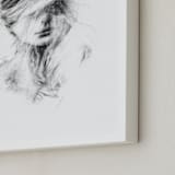 "Whirlwind" - Art Print in Black & White by Jess Blazejewski - Frame Close-up