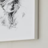 "Whirlwind" - Art Print in Black & White by Jess Blazejewski - Frame Close-up