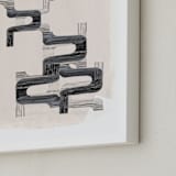 "Some dialogues" - Art Print in cloudy dialogues by Bethania Lima - Frame Close-up