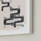 "Some dialogues" - Art Print in cloudy dialogues by Bethania Lima - Frame Close-up