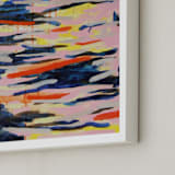 "X Flux" - Art Print in Pale Pink by Kelly Johnston - Frame Close-up