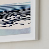 "Seascape I" - Art Print in marine by Tatjana Koraksic - Frame Close-up