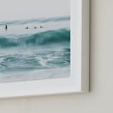 "Hermosa Blue I" - Art Print in water by Mike Sunu - Frame Close-up