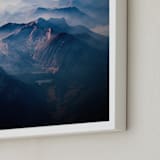 "below" - Art Print in Mist by Olivia Kanaley Inman - Frame Close-up