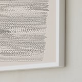 "Waves Study" - Art Print in Antique White by Jayne Alfieri - Frame Close-up