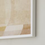 "Shades of neutral." - Art Print in calming beige by Dawn Smith - Frame Close-up