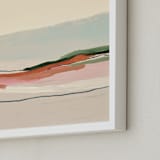 "Marine Layer" - Art Print in Cream by Caryn Owen - Frame Close-up
