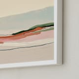 "Marine Layer" - Art Print in Cream by Caryn Owen - Frame Close-up