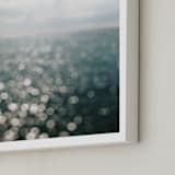 "Pamlico Sparkle" - Art Print in Blue Gray by ALICIA BOCK - Frame Close-up