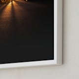 "Slow Ride" - Art Print in Sunset Orange by Mike Sunu - Frame Close-up