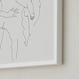 "Back" - Art Print in Black and white by Catilustre - Frame Close-up