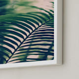 "Labyrinths" - Art Print in forest green by ALICIA BOCK - Frame Close-up