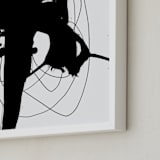 "synapse" - Art Print in Black and White by Ilana Greenberg - Frame Close-up