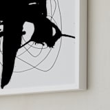 "synapse" - Art Print in Black and White by Ilana Greenberg - Frame Close-up
