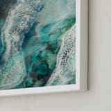 "Flow Through Me" - Art Print in Flow by Debi Perkins - Frame Close-up