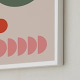 "Valentina" - Art Print in Olive by Alex Roda - Frame Close-up