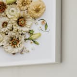 "Peaceful Heart" - Art Print in Garden Cream by Theresa Bear - Frame Close-up