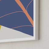"Abstract Leaves" - Art Print in Twilight by Alicia Schultz - Frame Close-up