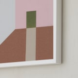"Room Walls" - Art Print in Dusty Pink by Elliot Stokes - Frame Close-up