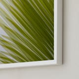 "Palm leaves 2" - Art Print in Citrus green by Eliane Lamb - Frame Close-up