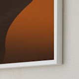 "Dunes of Africa" - Art Print in Rust by Benno and Noosa - Frame Close-up