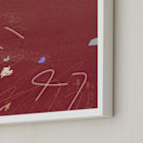 "Room Eleven 1" - Art Print in Crimson Red by Shiho Whitehead - Frame Close-up
