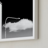 "Fyris 2" - Art Print in Black and White by Lisa Sundin - Frame Close-up