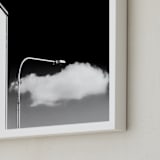 "Fyris 2" - Art Print in Black and White by Lisa Sundin - Frame Close-up