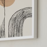 "Sunset getaway" - Art Print in Ecru by Creo Study - Frame Close-up