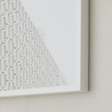 "Urban Alabaster" - Art Print in Stone White by Tania Medeiros - Frame Close-up