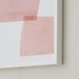 "Settling 2" - Art Print in Blush by Francesca Iannaccone - Frame Close-up